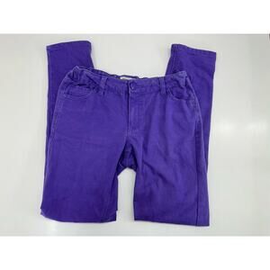 Cherokee Childrens Girls Jeans Size XL Purple Denim Adjustable Waist Pockets